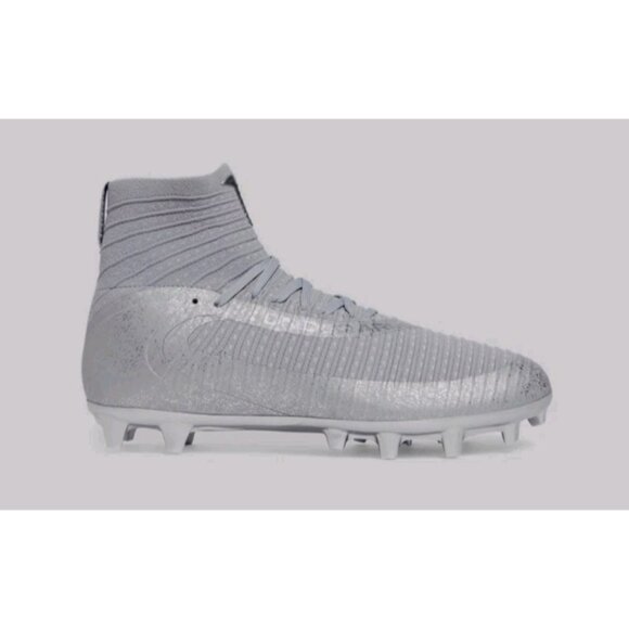 UNDER ARMOUR HIGHLIGHT 2 MC KNIT SILVER FOOTBALL CLEATS MEN\'S SIZE 9.5 NEW main image 9